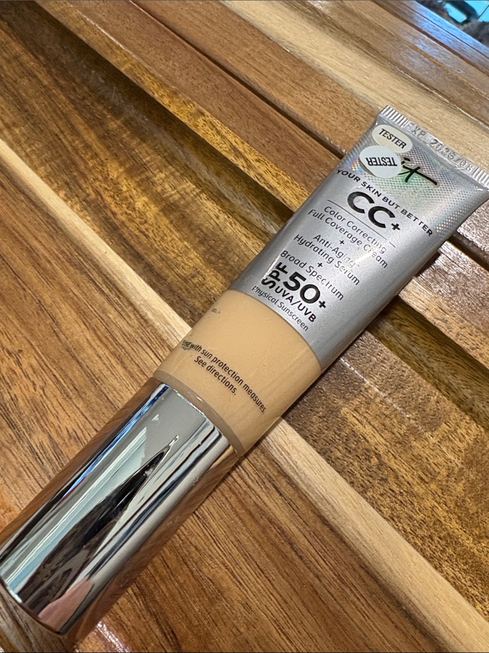 it cosmetics CC+ Cream SPF 50+ in Beige with Silver Cap